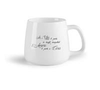 DEBINGY Frutta in ceramica Tazza - Ceramica La vita italiana ti porta in luoghi inaspettati Citazioni sulla vita italiana （14oz/400ml） per uomo e donna