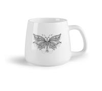 DEBINGY Frutta in ceramica Tazza - Ceramica Mandala geometrico Farfalla Farfalla Angelo Benedici la vita del bambino （14oz/400ml） Ideale per casa e ufficio