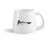 DEBINGY Frutta in ceramica Tazza da caffè Antico guerriero spartano con lancia, guerra, spada greca, attacco, soldato, esercito, bambini （14oz/400ml） per ufficio, casa