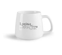 DEBINGY Frutta in ceramica Tazza da caffè Citazioni romantiche sul matrimonio: amarti è un modo meraviglioso di trascorrere la vita. （14oz/400ml） per ufficio, casa