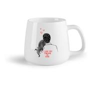 DEBINGY Frutta in ceramica Tazza da caffè Coppia romantica, ti amo per sempre, citazioni romantiche per un matrimonio mozzafiato （14oz/400ml） per uomo e donna