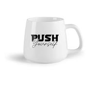 DEBINGY Frutta in ceramica Tazza da caffè elegante Lettera di citazione di Gymnasticsnasium Gymnasticsnasium （14oz/400ml） per tè, caffè, latte, cappuccino