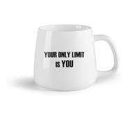 DEBINGY Frutta in ceramica Tazza da caffè Il tuo unico limite sei tu stesso Citazioni motivazionali del centro fitness （14oz/400ml） per ufficio, casa