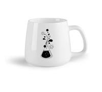 DEBINGY Frutta in ceramica Tazza da caffè in ceramica Chimica Scienza Educazione Atomo Molecola Bottiglia Scuola Bambini （14oz/400ml） per casa e ufficio