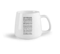 DEBINGY Frutta in ceramica Tazza da caffè in ceramica La Camera dei Rappresentanti regola le nomine francesi （14oz/400ml） per latte, tè, cola, acqua