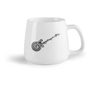 DEBINGY Frutta in ceramica Tazza da caffè in ceramica Strumento musicale Chitarra Stanza Chitarrista Musica Tastiera Cuffie （14oz/400ml） per casa o lavoro