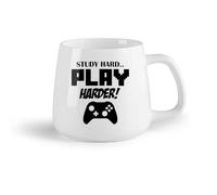 DEBINGY Frutta in ceramica Tazza da caffè in ceramica Videogioco Gamer Boy Gamepad Mangia Dormi Gioca Giochi （14oz/400ml） Un bel regalo di Natale