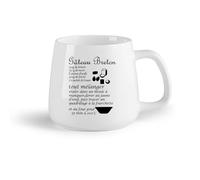 DEBINGY Frutta in ceramica Tazza da caffè Ricetta della cucina Torta bretone Parola francese Ristorante Panetteria Cucina Chef （14oz/400ml） Ristorante, ufficio