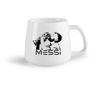 DEBINGY Frutta in ceramica Tazza da caffè Stella del calcio, giocatore di calcio per bambini della Coppa del mondo （14oz/400ml） Regalo per uomo o donna