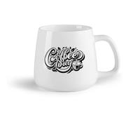 DEBINGY Frutta in ceramica Tazza da caffè un disegno di una tazza di caffè con la scritta giorno del caffè sopra （14oz/400ml） Un bel regalo di Natale