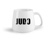 DEBINGY Frutta in ceramica Tazza da tè in ceramica Insegna con logo e parola per combattenti di wrestling e sport di judo （14oz/400ml） per casa o lavoro