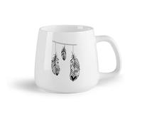 DEBINGY Frutta in ceramica Tazza da tè latte in porcellana Bohémien da sogno, bohémien, mandala bohémien （14oz/400ml） Ottimo per casa, ufficio, bar, idee regalo