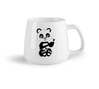 DEBINGY Frutta in ceramica Tazza da tè latte in porcellana Panda Animale Carino Orso Ragazza Carina （14oz/400ml） Lavabile in lavastoviglie, adatto al microonde, per ufficio e casa