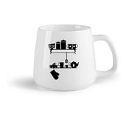 DEBINGY Frutta in ceramica Tazza da tè latte in porcellana Portabicchieri da cucina, bar, ristorante, nordico （14oz/400ml） Lavabile in lavastoviglie