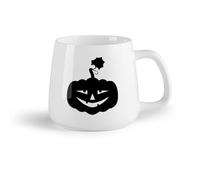 DEBINGY Frutta in ceramica Tazza da tè latte in porcellana Zucca di Halloween Zucca fantasma di Halloween （14oz/400ml） Tazza da caffè in ceramica per cappuccino, tè, latte,