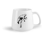 DEBINGY Frutta in ceramica Tazza da tè o caffè originale Baseball Sport preferito Atleta Gioco Palla Sport Stadio （14oz/400ml） Uso in bar o ristorante