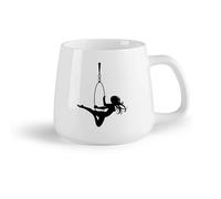 DEBINGY Frutta in ceramica Tazza da tè o caffè originale Danza acrobatica Ballerina di circo sex appeal Donna （14oz/400ml） per Tè, caffè e bevande calde