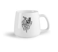 DEBINGY Frutta in ceramica Tazza da tè o caffè originale Logo del negozio di tatuaggi, stanza dello studio dei tatuaggi （14oz/400ml） per uomo e donna