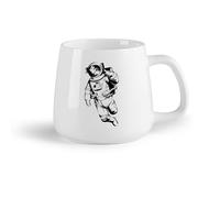 DEBINGY Frutta in ceramica Tazza da tè o caffè originale Pollice in su per l'universo degli astronauti spaziali （14oz/400ml） per tè, cioccolata calda