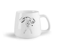 DEBINGY Frutta in ceramica Tazza da tè Palestra Sollevamento pesi Sex appeal Ragazza Uomo Corpo Centro fitness Sport Club Allenamento （14oz/400ml） per espresso