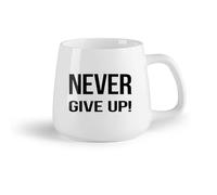 DEBINGY Frutta in ceramica Tazza in ceramica originale Citazioni motivazionali Non mollare mai Centro fitness Automotivazione （14oz/400ml） per casa o lavoro