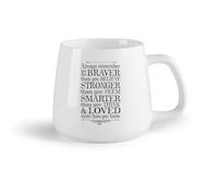 DEBINGY Frutta in ceramica Tazza in ceramica originale Stanza dei bambini Ricorda sempre che sei più coraggioso （14oz/400ml） per espresso, set da tè