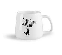 DEBINGY Frutta in ceramica Tazza in ceramica per caffè, tè e cacao Canestro da basket Sport Basket Stanza Ragazzo （14oz/400ml） per tè, caffè, infuso caldo