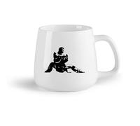 DEBINGY Frutta in ceramica Tazza in ceramica per caffè, tè e cacao Maestro di Kung Fu Sportivo Arti Marziali Ragazzo （14oz/400ml） e adatte al microonde