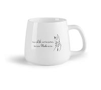 DEBINGY Frutta in ceramica Tazza in ceramica per caffè, tè e cacao Nail art nel salone di bellezza （14oz/400ml） Regalo divertente per amanti del caffè, migliori amici, colleghi e amici