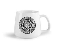 DEBINGY Frutta in ceramica Tazza in ceramica per caffè, tè e cacao simbolo del tatuaggio di Gaia （14oz/400ml） Regalo divertente per amanti del caffè, migliori amici, colleghi e amici