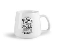 DEBINGY Frutta in ceramica Tazza in ceramica per caffè, tè e cacao Stanza con citazioni motivazionali e ispiratrici （14oz/400ml） Un bel regalo di Natale