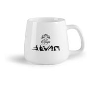 DEBINGY Frutta in ceramica Tazza in ceramica per caffè, tè e cacao Studio di yoga indù di posa del loto （14oz/400ml） Lavabile in lavastoviglie e adatto al microonde