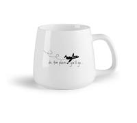 DEBINGY Frutta in ceramica Tazza in ceramica per casa e ufficio Oh ragazzi, dove andrete a caccia? Citazioni （14oz/400ml） Regalo per uomo o donna