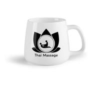 DEBINGY Frutta in ceramica Tazza in ceramica Salone di bellezza per massaggi thailandesi, negozio, stanza delle donne （14oz/400ml） per espresso