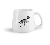 DEBINGY Frutta in ceramica Tazza in ceramica Stanza degli scheletri dei dinosauri Parco dei dinosauri per bambini Ragazzo tirannosauro （14oz/400ml） per casa o lavoro