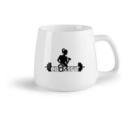 DEBINGY Frutta in ceramica Tazza in porcellana Bodybuilding Fitnesscenter Esercizio Fit Sollevamento Pesi Manubri Ginnasticanasiumnastics （14oz/400ml） per ufficio, casa