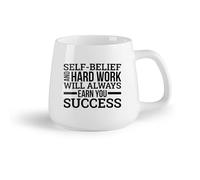 DEBINGY Frutta in ceramica Tazza in porcellana Citazioni motivazionali sul posto di lavoro, ispirazione per il successo （14oz/400ml） per casa e ufficio