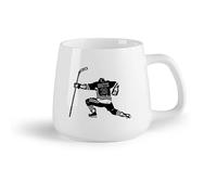 DEBINGY Frutta in ceramica Tazza regalo in ceramica Tazza da latte con manico Hockey su ghiaccio （14oz/400ml） Caffè, tè, latte macchiato, latte, cacao, succhi di frutta e altre bevande calde