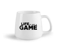 DEBINGY Frutta in ceramica Tazza, tazza da caffè/tè La vita è solo un gioco - Citazioni dei ragazzi dei videogiochi （14oz/400ml） Regalo per uomo o donna