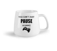 DEBINGY Frutta in ceramica Tazza, tazza da caffè/tè Non puoi semplicemente mettere in pausa il gioco nella sala giochi （14oz/400ml） per uomo e donna