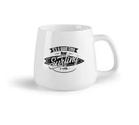 DEBINGY Frutta in ceramica Tazze con manico comodo È ora di fare surf con una tavola da surf Swordfish Extreme Sports （14oz/400ml） per Tè, caffè e bevande calde