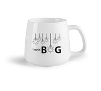 DEBINGY Frutta in ceramica Tazze con manico comodo Lampada creativa con lampadina a forma di lettere grandi （14oz/400ml） per espresso, set da tè