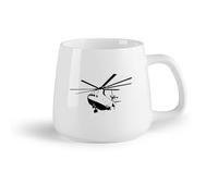 DEBINGY Frutta in ceramica Tazze da caffè con manici grandi per uomo e donna Aerei da guerra militari （14oz/400ml） Cappuccino, latte macchiato, tè, espresso