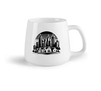 DEBINGY Frutta in ceramica Tazze da caffè con manici grandi per uomo e donna di uno skyline cittadino （14oz/400ml） Ottimo per casa, ufficio, bar, idee regalo