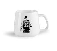 DEBINGY Frutta in ceramica Tazze da caffè con manico Selezione dei giocatori di basket e numeri di maglia per ragazzi （14oz/400ml） Regalo per uomo o donna
