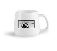 DEBINGY Frutta in ceramica Tazze da caffè con manico Spada Katana del Samurai giapponese Potere del Guerriero （14oz/400ml） Regalo per uomo o donna