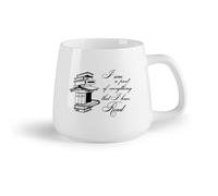 DEBINGY Frutta in ceramica Tazze da caffè e tè Citazioni sulla lettura dei libri Sono parte di tutto ciò che ho letto Sala di lettura Biblioteca （14oz/400ml） per casa o lavoro
