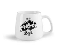 DEBINGY Frutta in ceramica Tazze da caffè e tè Il viaggio avventuroso in montagna inizia con l'avventura dei ragazzi sui fiori （14oz/400ml） Ristorante, ufficio