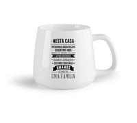 DEBINGY Frutta in ceramica Tazze da caffè e tè Regole della casa portoghesi Versione portoghese Nesta Casa Em Vinil Autocolante （14oz/400ml） per uomo e donna