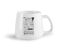 DEBINGY Frutta in ceramica Tazze da caffè e tè Ricetta della cucina di famiglia Receta De Nuestra Familia Ricetta dell'amore per la famiglia （14oz/400ml） per uomo e donna
